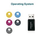 Karta sieciowa bezprzewodowa Mercusys MW300UM N300 USB - 3