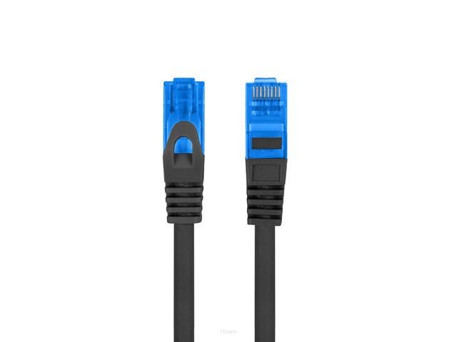 Patchcord Lanberg S/FTP kat.6A 1,5m LSZH CCA fluke passed czarny