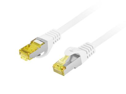 Patchcord Lanberg S/FTP kat.6A 5m LSZH CU fluke passed biały
