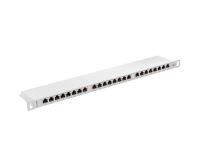 Patch panel Lanberg PPS6-0024-S 24 port 0.5U kat.6 ekranowany szary - 3