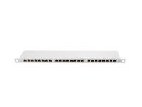 Patch panel Lanberg PPS6-0024-S 24 port 0.5U kat.6 ekranowany szary - 2