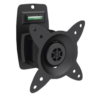 Uchwyt ścienny pojedynczy DIGITUS, 1xLCD, max. 27", obrotowy 360° PIVOT, poziomica