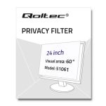 Filtr prywatyzujący RODO Qoltec 24