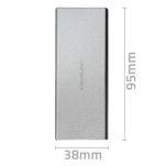 Obudowa/kieszeń Qoltec na dysk M.2 SSD | SATA | NGFF | USB 3.0 | Super speed 5Gb/s | 2TB | Srebrny - 7