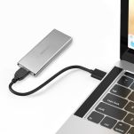 Obudowa/kieszeń Qoltec na dysk M.2 SSD | SATA | NGFF | USB 3.0 | Super speed 5Gb/s | 2TB | Srebrny - 3