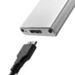 Obudowa/kieszeń Qoltec na dysk M.2 SSD | SATA | NGFF | USB 3.0 | Super speed 5Gb/s | 2TB | Srebrny - 4