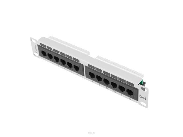 Patch panel Lanberg PPU6-9012-S 12 port 1U 10