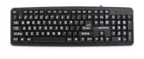 Klawiatura przewodowa Esperanza EK129 Florida z dużymi literami USB czarna - 2
