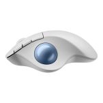 Mysz bezprzewodowa Logitech ERGO M575S optyczna Biała + niebieska kula - 2