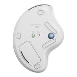 Mysz bezprzewodowa Logitech ERGO M575S optyczna Biała + niebieska kula - 4