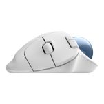 Mysz bezprzewodowa Logitech ERGO M575S optyczna Biała + niebieska kula - 3
