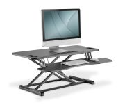 Nakładka ergonomiczna DIGITUS na biurko powierzchnia: 90x64cm regulowana, czarna - 2