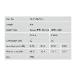 Kabel krosowy (patchcord) DIGITUS światłowodowy SC/SC, dplx, MM 50/125, OM3, LSOH, 3m, turkusowy - 5