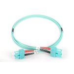 Kabel krosowy (patchcord) DIGITUS światłowodowy SC/SC, dplx, MM 50/125, OM3, LSOH, 3m, turkusowy - 3