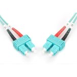 Kabel krosowy (patchcord) DIGITUS światłowodowy SC/SC, dplx, MM 50/125, OM3, LSOH, 3m, turkusowy - 4