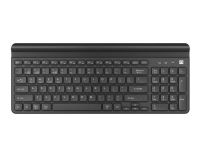 Klawiatura bezprzewodowa Natec Felimare US Bluetooth + 2.4GHz, slim uchwyt na telefon/tablet czarna - 2