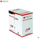 Kabel instalacyjny TechlyPro skrętka Cat6 UTP 4x2 drut CCA 305m, szary - 3