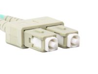 Patchcord światłowodowy Lanberg MM LC/UPC-SC/UPC DUPLEX 3.0MM OM3 50/125 LSZH 0.5m aqua - 5