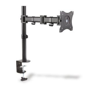Stojak biurkowy pojedynczy z zaciskiem DIGITUS, 1xLCD, max. 27", max. 8kg, uchylno-obrotowy 360° (PIVOT)