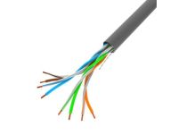Kabel LAN Lanberg UTP Kat.5e 100m drut CU szary CPR + Fluke passed - 2