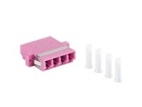 Adapter światłowodowy Lanberg MM LC/UPC QUAD OM4 - 2
