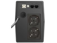 Zasilacz awaryjny UPS Power Walker Line-Interactive 600VA SCL 2x Schuko 230V RJ11/45 In/Out USB LCD - 2