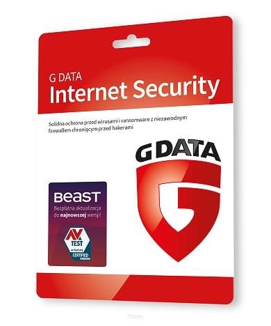 Oprogramowanie GDATA Internet Security 1PC 2lata karta-klucz