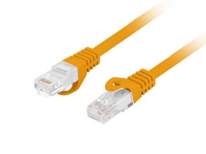 Patchcord Lanberg UTP kat.6 15m LSZH CU fluke passed pomarańczowy