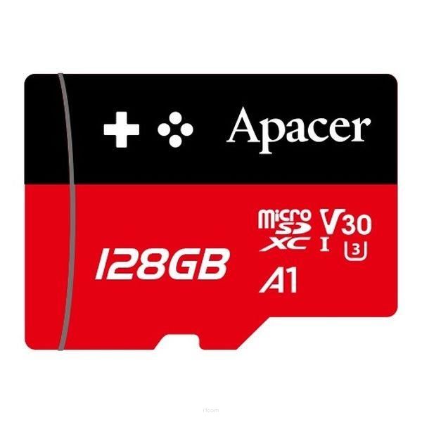 Karta pamięci microSDXC Apacer Gaming 128GB (100/80 MB/s) Class 10 UHS-I U3 V30 A1