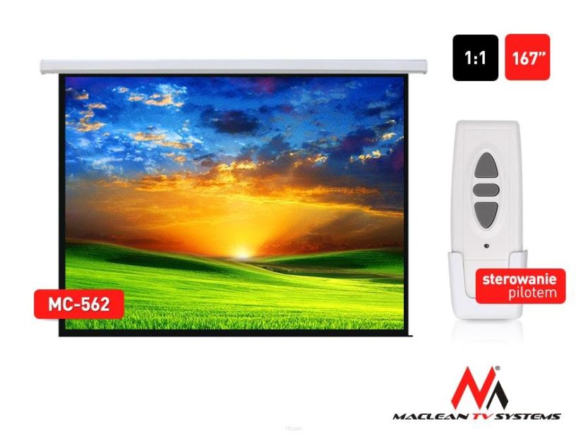 Ekran projekcyjny elektryczny Maclean MC-562 167