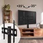 Stojak do TV uniwersalny Maclean, na szafkę RTV, podstawka, max. 40kg, max. VESA 600x400, dla TV 32-75
