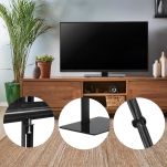 Stojak do TV uniwersalny Maclean, na szafkę RTV, podstawka, max. 40kg, max. VESA 600x400, dla TV 32-75