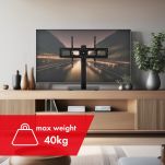 Stojak do TV uniwersalny Maclean, na szafkę RTV, podstawka, max. 40kg, max. VESA 600x400, dla TV 32-75