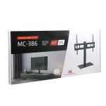 Stojak do TV uniwersalny Maclean, na szafkę RTV, podstawka, max. 40kg, max. VESA 600x400, dla TV 32-75