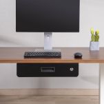 Szuflada ergonomiczna podbiurkowa na kluczyk Maclean MC-461 organizer czarna max 5kg - 8