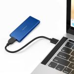 Obudowa/kieszeń Qoltec na dysk M.2 SSD | SATA | NGFF | USB 3.0 | Super speed 5Gb/s | 2TB | Niebieski - 3