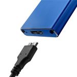 Obudowa/kieszeń Qoltec na dysk M.2 SSD | SATA | NGFF | USB 3.0 | Super speed 5Gb/s | 2TB | Niebieski - 4