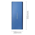 Obudowa/kieszeń Qoltec na dysk M.2 SSD | SATA | NGFF | USB 3.0 | Super speed 5Gb/s | 2TB | Niebieski - 7