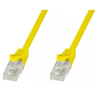 PatchCord Techly Cat.5e UTP CCA 0,5. żółty