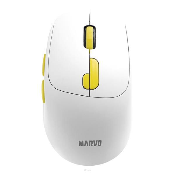 Mysz bezprzewodowa Marvo M809W WH BT 5.2 + 2.4GHz White