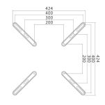 Adapter dla monitorów LCD/LED VESA 400x400 LogiLink 32-55