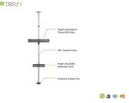 Stojak podłogowo-sufitowy Techly 37