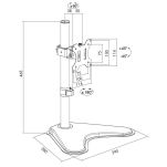Uchwyt biurkowy LCD/LED LogiLink VESA 100x100, 13–32“ - 3