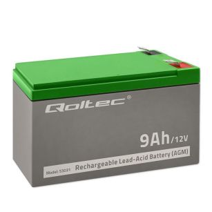 Akumulator AGM Qoltec 12V | 9Ah