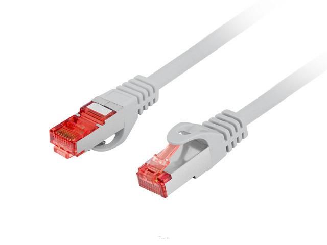 Patchcord Lanberg S/FTP kat.6 15m LSZH CU fluke passed szary