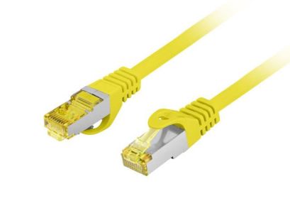 Patchcord Lanberg S/FTP kat.6A 20m LSZH CU fluke passed żółty