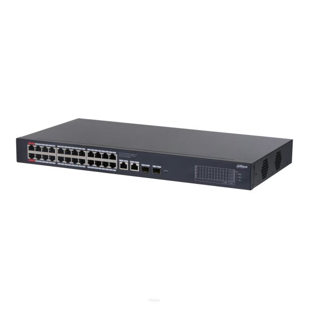 Switch zarządzalny Dahua CS4228-24GT-375 24x1GbE 2x1GbE uplink 2xSFP uplink PoE 375W