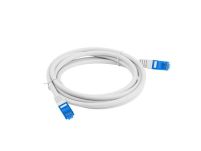 Patchcord Lanberg S/FTP kat.6A 3m LSZH CCA fluke passed szary - 2