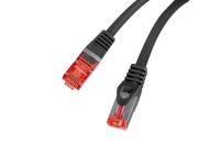 Patchcord Lanberg S/FTP kat.6 1m LSZH CU fluke passed czarny - 2