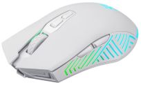 Mysz bezprzewodowa Defender PANDORA GM-502 optyczna 3200dpi biała RGB AKUMULATOR 7 przycisków Gaming bezklikowa silent - 2